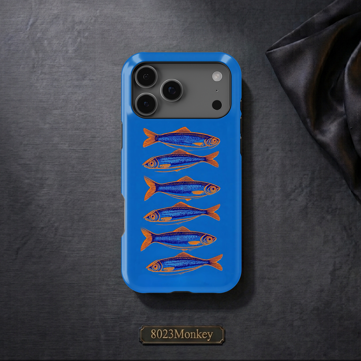 Bold Retro Sardine MgaSafe Tough Phone Case for iPhone and Samsung