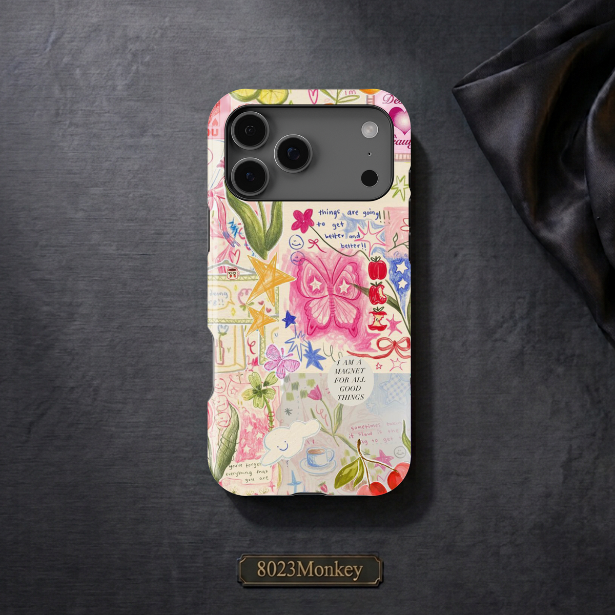 Preppy Good Vibes Collage MgaSafe Tough Cover for iPhone and Samsung