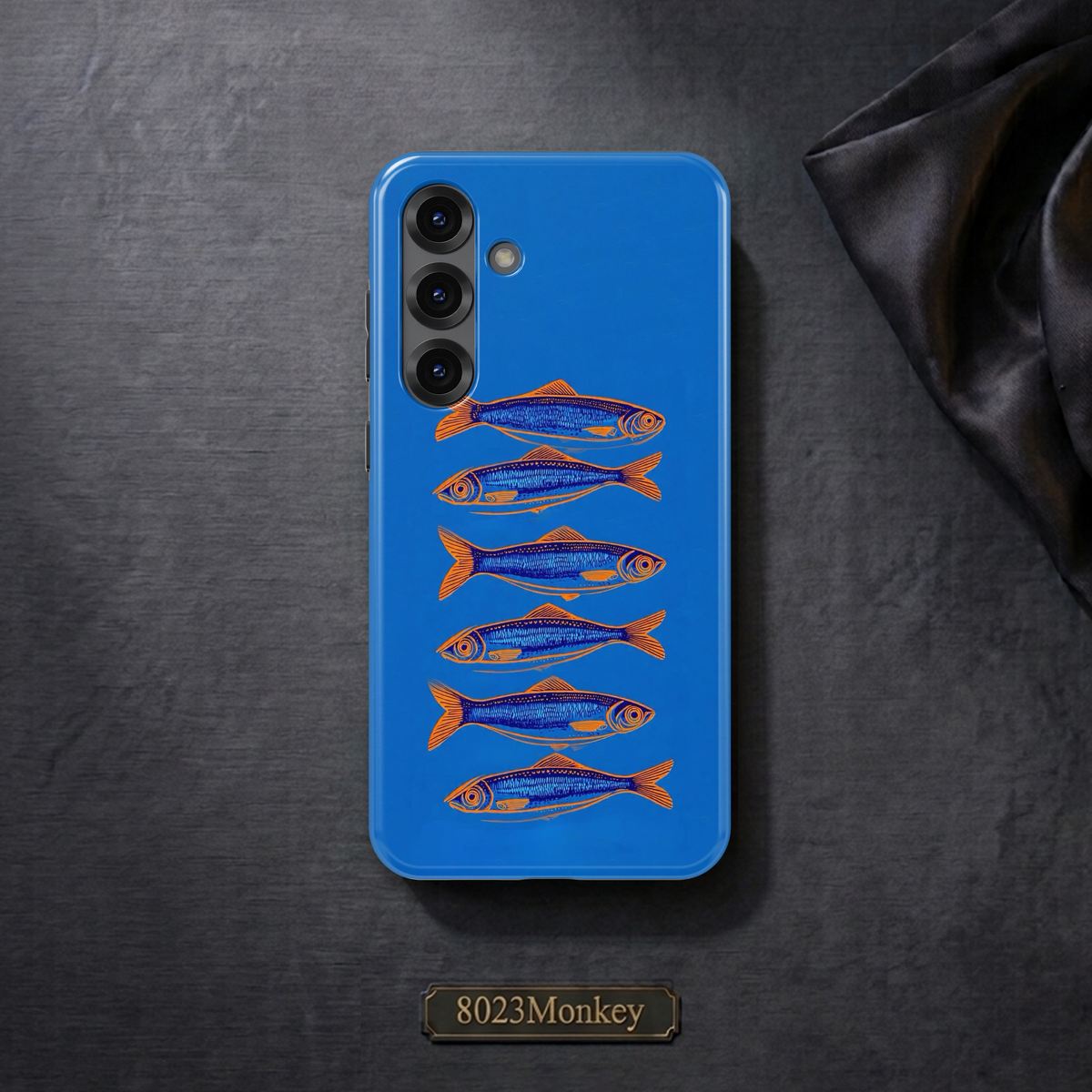 Bold Retro Sardine MgaSafe Tough Phone Case for iPhone and Samsung