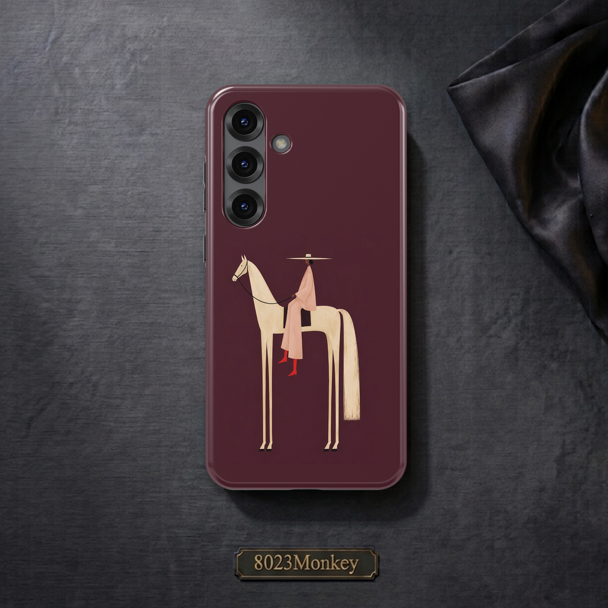 Modern Minimalist Cowgirl MgaSafe Tough Phone Case for iPhone and Samsung