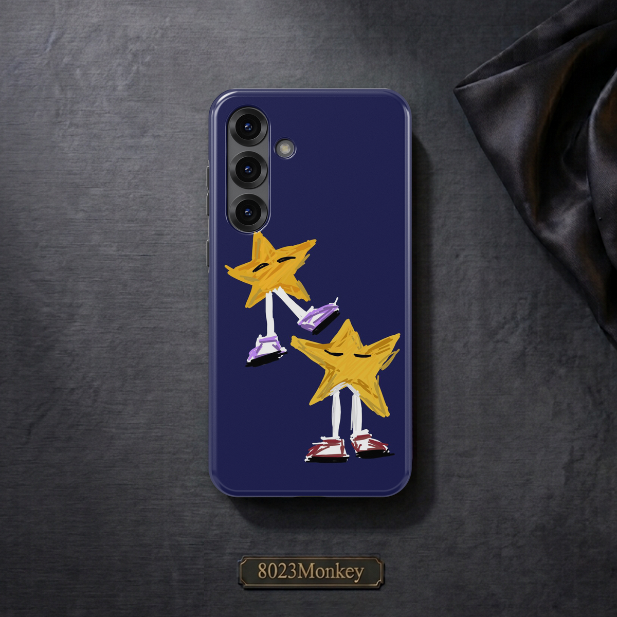 Cute Walking Star Characters MgaSafe Tough Cover for iPhone and Samsung