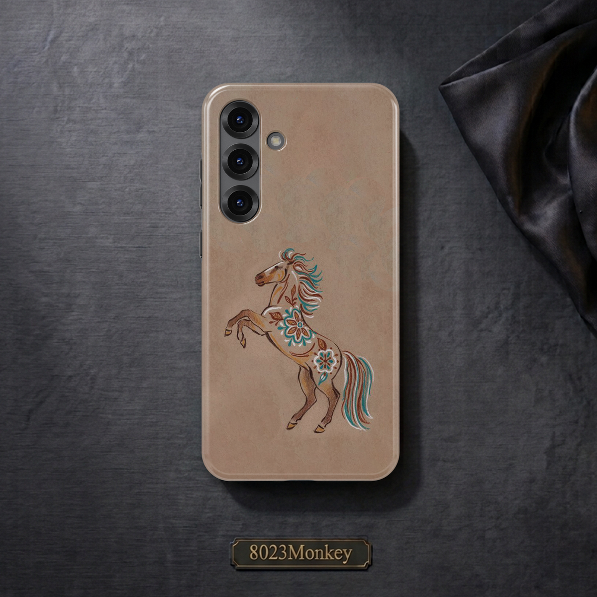 Western Boho Horse MgaSafe Tough Phone Case for iPhone and Samsung-55