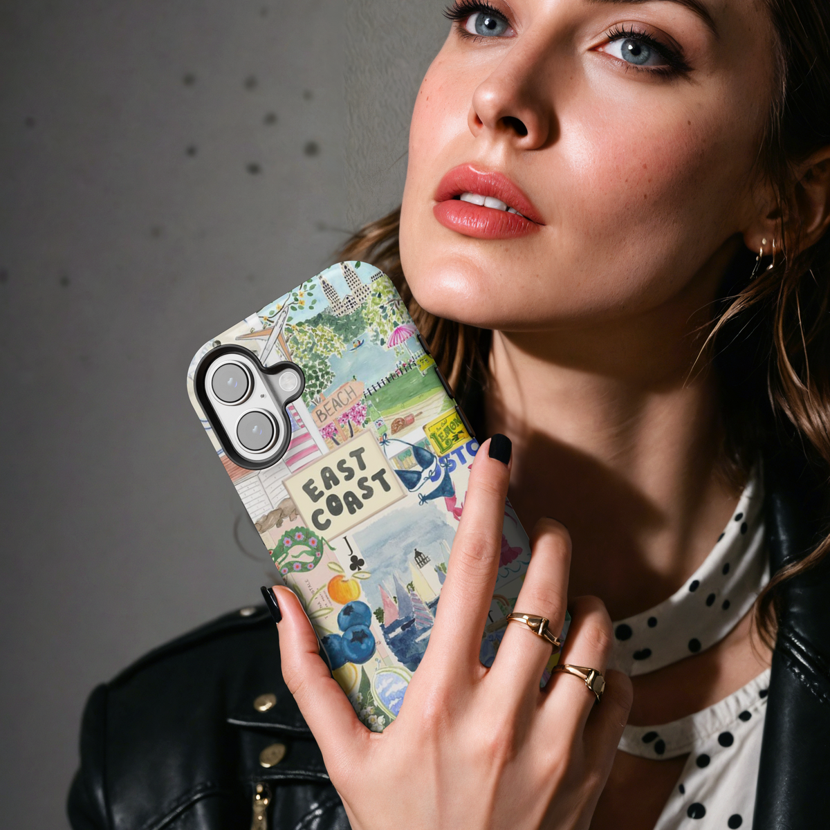 Summer East Coast Travel Collage MgaSafe Tough Phone Case for iPhone and Samsung