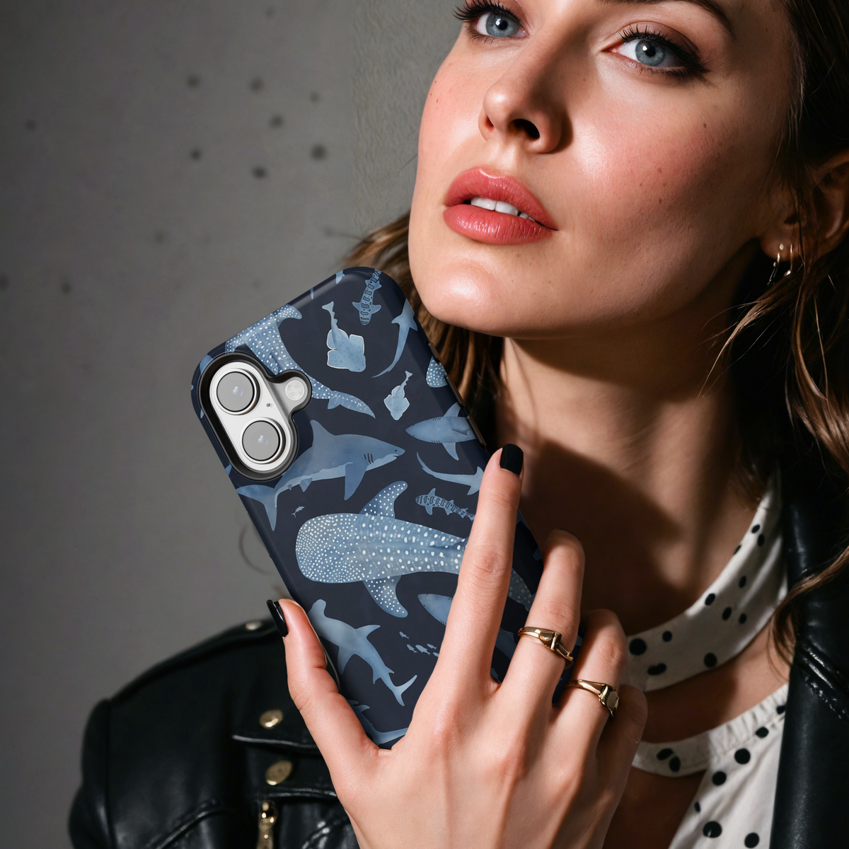 Shark Collage MgaSafe Tough Phone Case for iPhone and Samsung