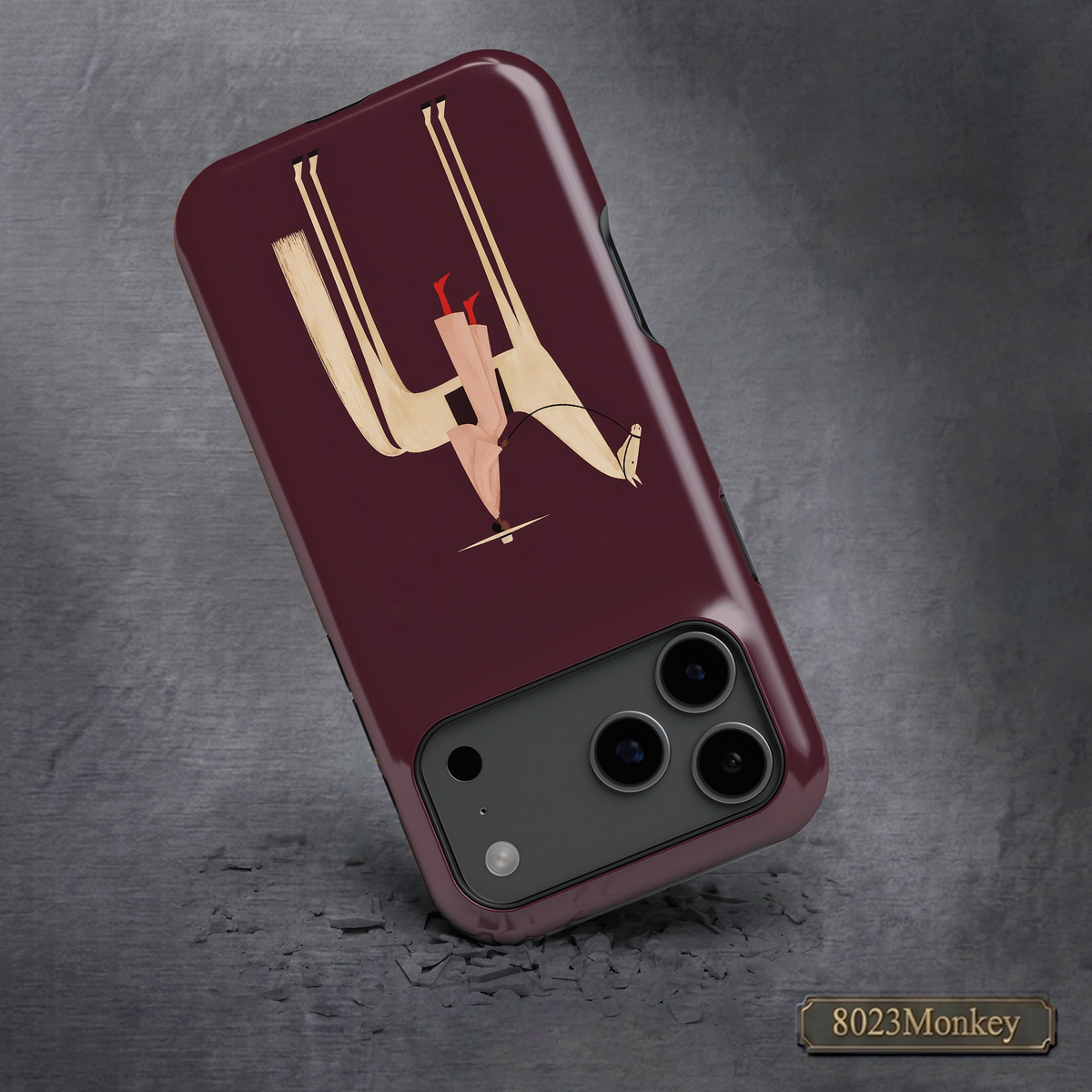 Modern Minimalist Cowgirl MgaSafe Tough Phone Case for iPhone and Samsung