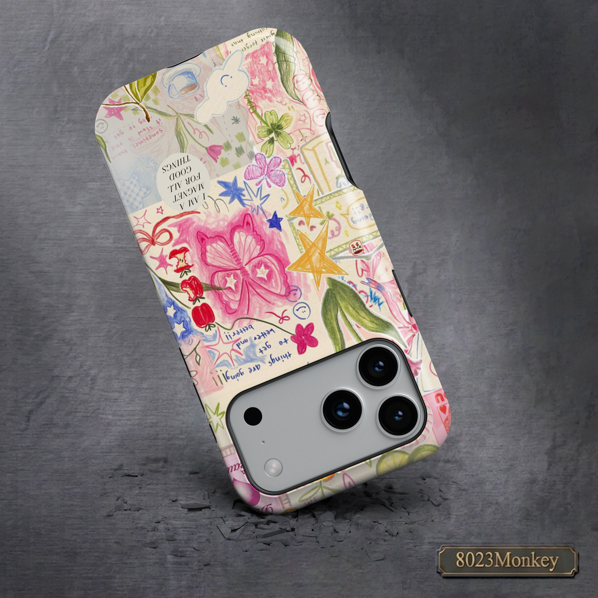 Preppy Good Vibes Collage MgaSafe Tough Cover for iPhone and Samsung
