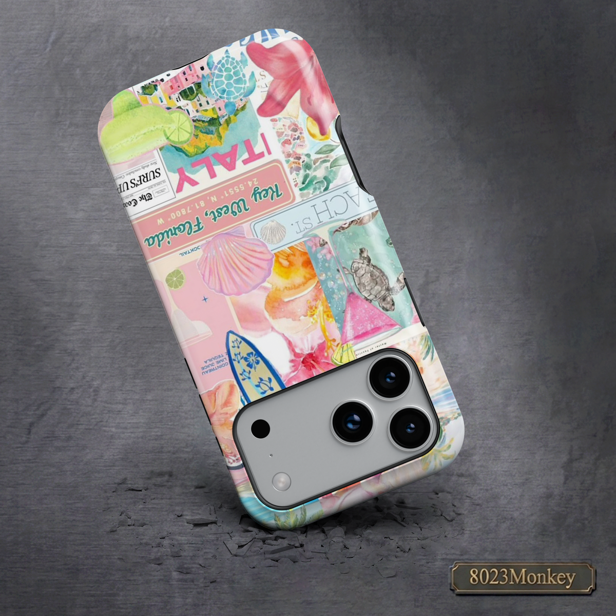 Tropical Travel Collage MgaSafe Tough Cover for iPhone and Samsung