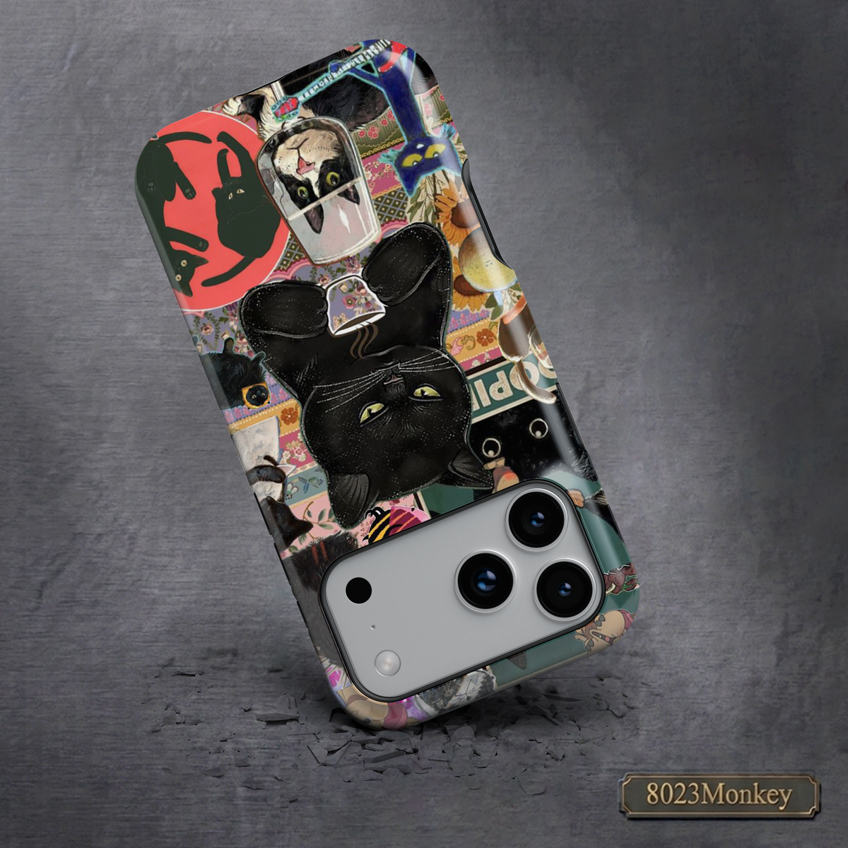 Black Cat Collage MgaSafe Tough Cover for iPhone and Samsung