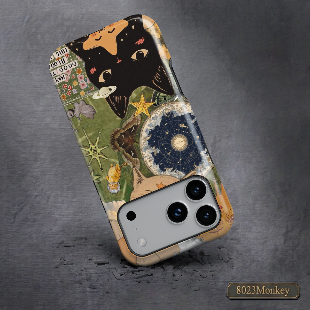 Retro Kitty Scrapbook Collage MgaSafe Tough Cover for iPhone and Samsung