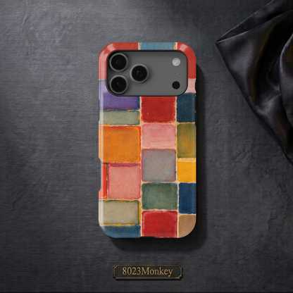 Abstract Color Block Art MgaSafe Tough Phone Case for iPhone and Samsung