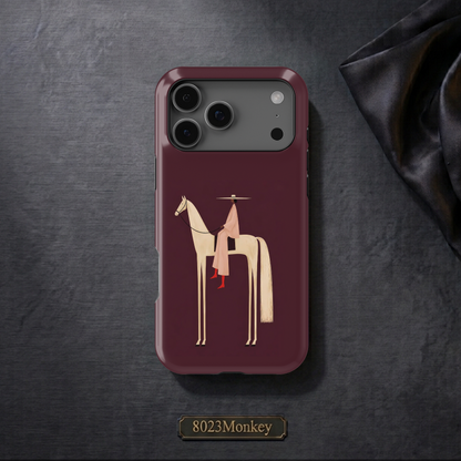 Modern Minimalist Cowgirl MgaSafe Tough Phone Case for iPhone and Samsung