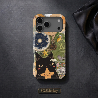 Retro Kitty Scrapbook Collage MgaSafe Tough Cover for iPhone and Samsung