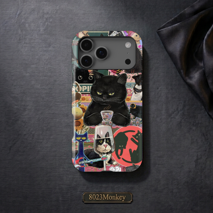 Black Cat Collage MgaSafe Tough Cover for iPhone and Samsung