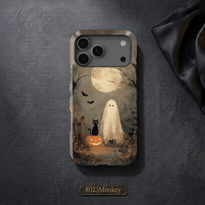 Vintage Halloween Ghost MgaSafe Tough Cover for iPhone and Samsung