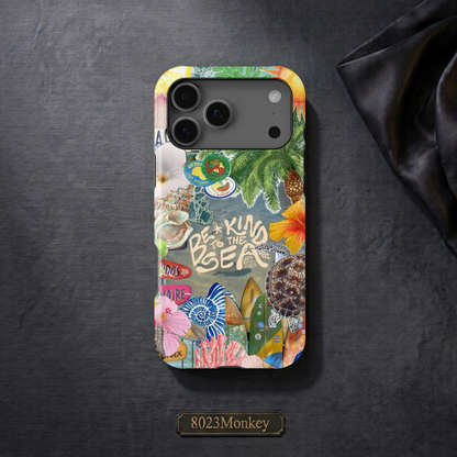Summer Beach Ocean Collage MgaSafe Tough Cover for iPhone and Samsung