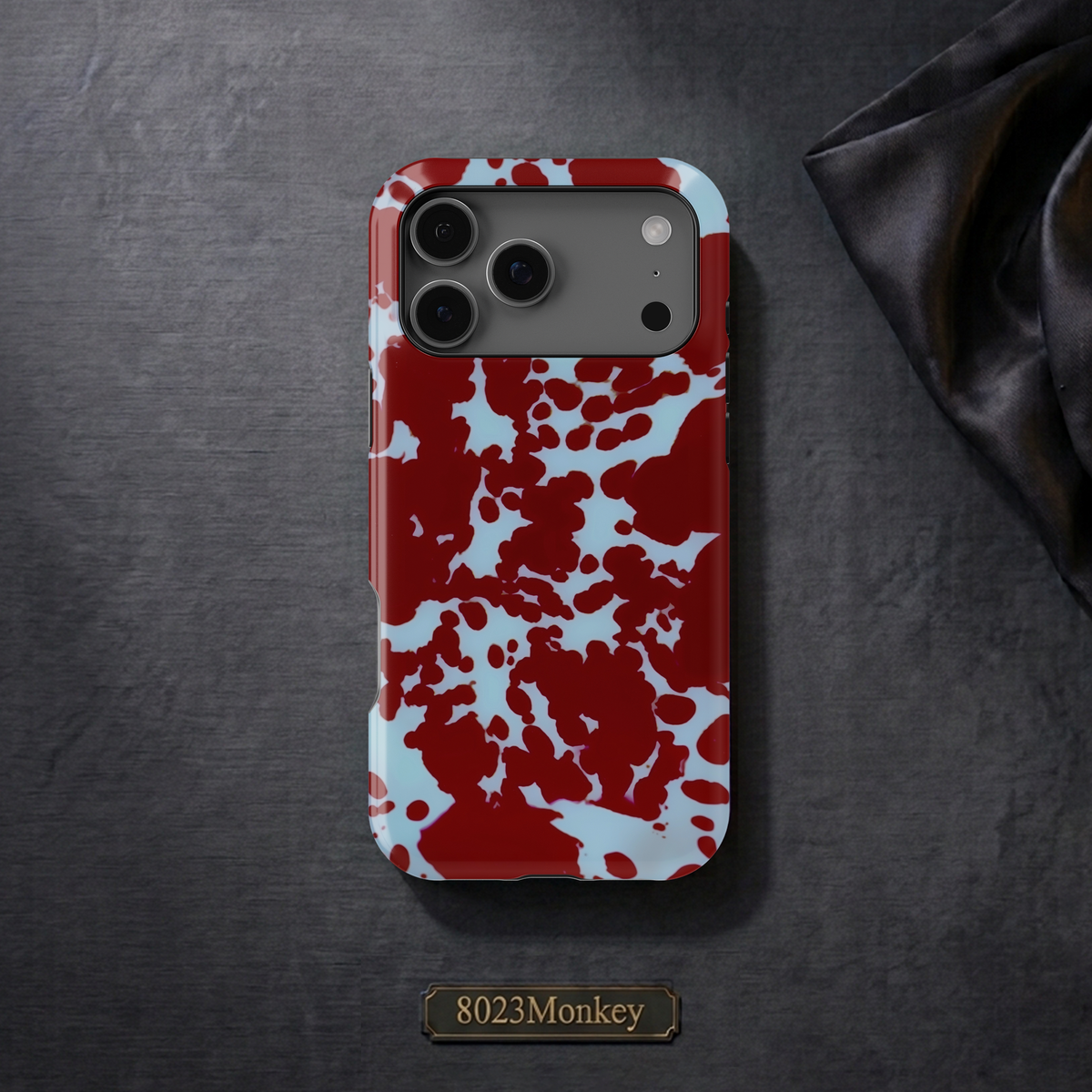 Aesthetic Maroon Splash MgaSafe Tough Cover for iPhone and Samsung