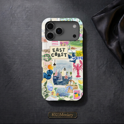 Summer East Coast Travel Collage MgaSafe Tough Phone Case for iPhone and Samsung