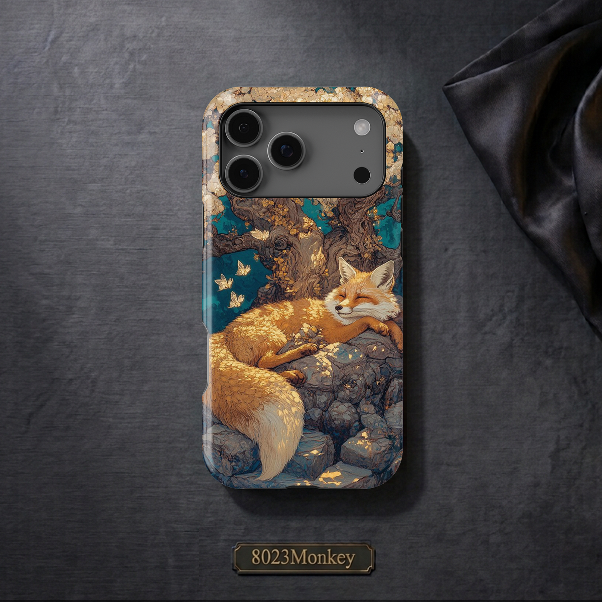 Sleeping Red Fox Forest MgaSafe Tough Phone Case for iPhone and Samsung