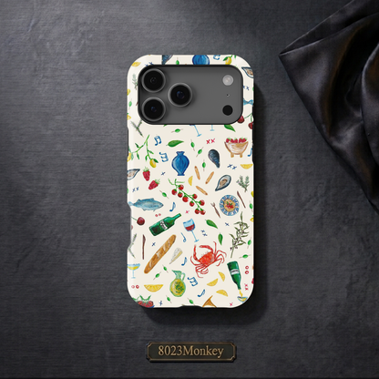 Mediterranean Food Collage MgaSafe Tough Phone Case for iPhone and Samsung