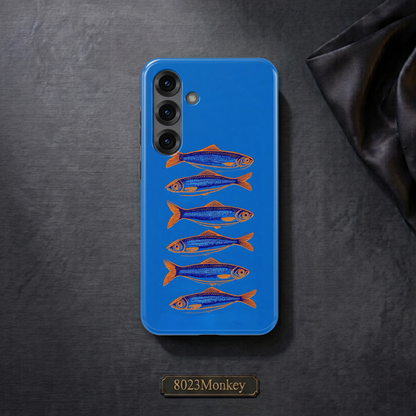 Bold Retro Sardine MgaSafe Tough Phone Case for iPhone and Samsung