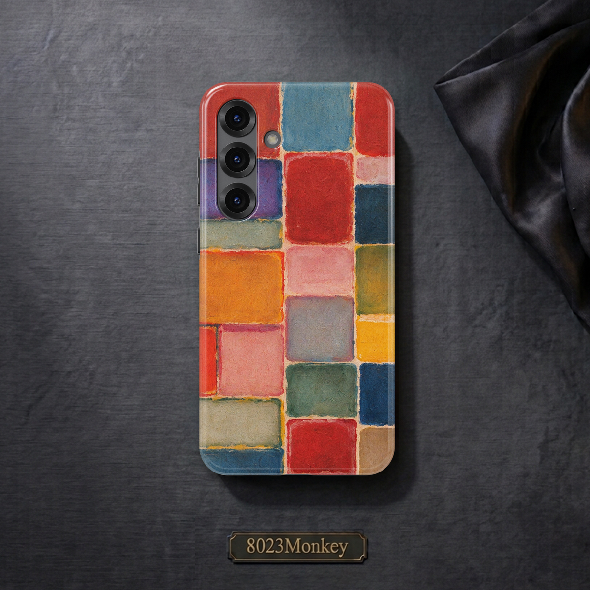 Abstract Color Block Art MgaSafe Tough Phone Case for iPhone and Samsung