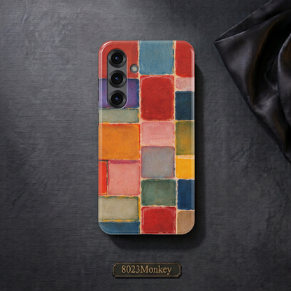 Abstract Color Block Art MgaSafe Tough Phone Case for iPhone and Samsung