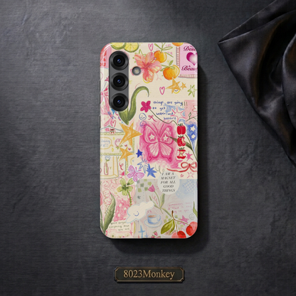 Preppy Good Vibes Collage MgaSafe Tough Cover for iPhone and Samsung