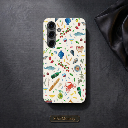Mediterranean Food Collage MgaSafe Tough Phone Case for iPhone and Samsung
