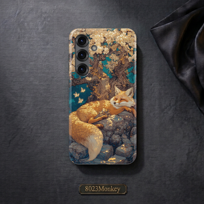 Sleeping Red Fox Forest MgaSafe Tough Phone Case for iPhone and Samsung