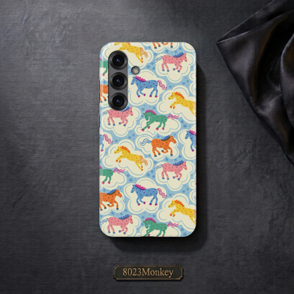 Retro Cartoon Pony Repeat MgaSafe Tough Cover for iPhone and Samsung
