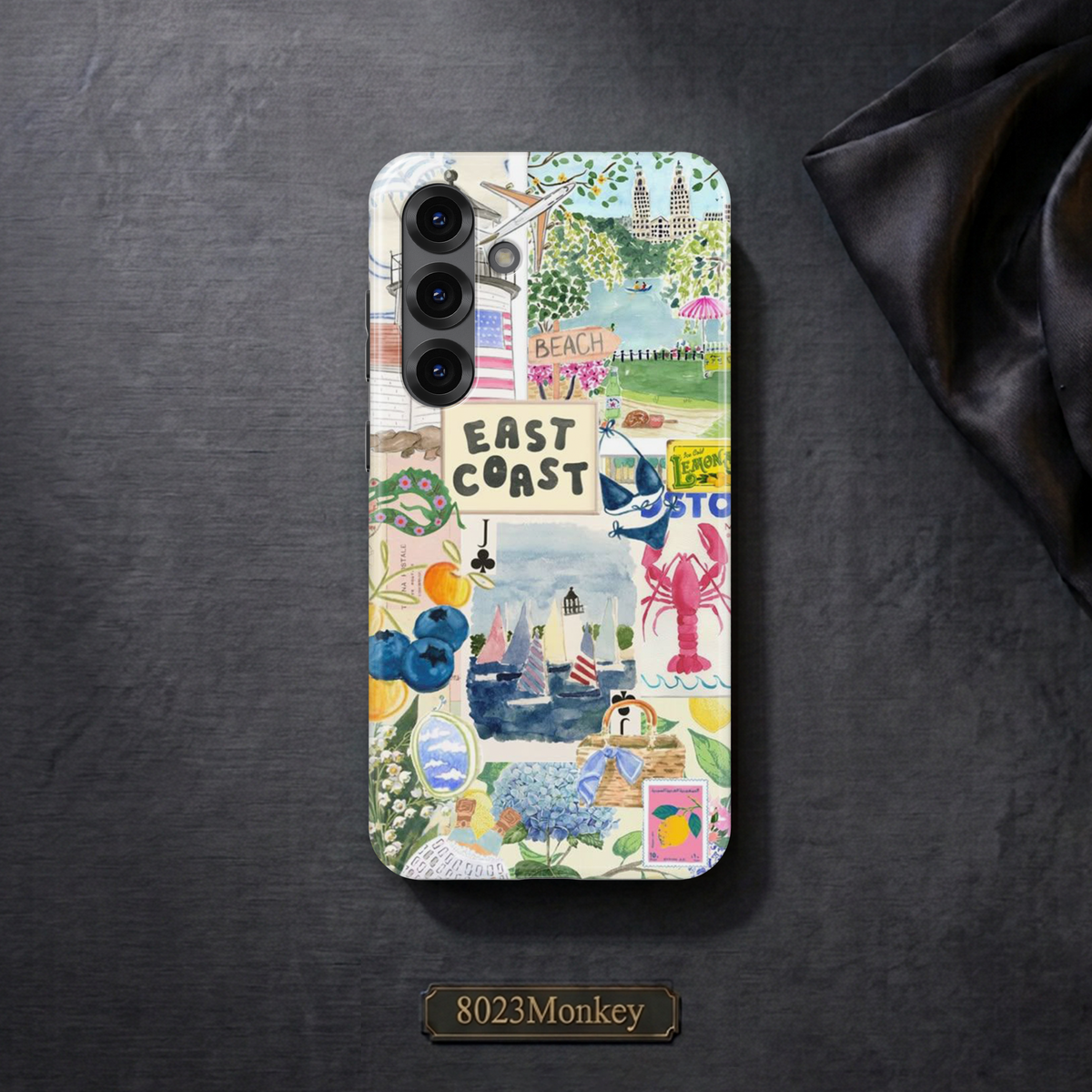 Summer East Coast Travel Collage MgaSafe Tough Phone Case for iPhone and Samsung