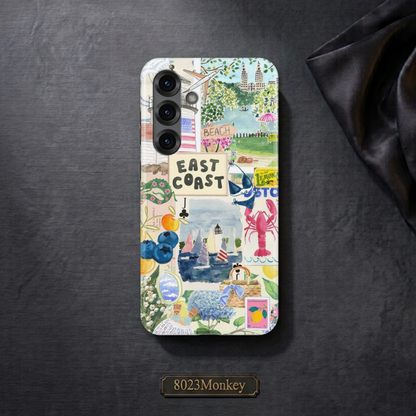 Summer East Coast Travel Collage MgaSafe Tough Phone Case for iPhone and Samsung