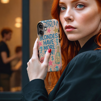 Blondes Have More Fun MgaSafe Tough Cover for iPhone and Samsung