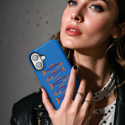 Bold Retro Sardine MgaSafe Tough Phone Case for iPhone and Samsung