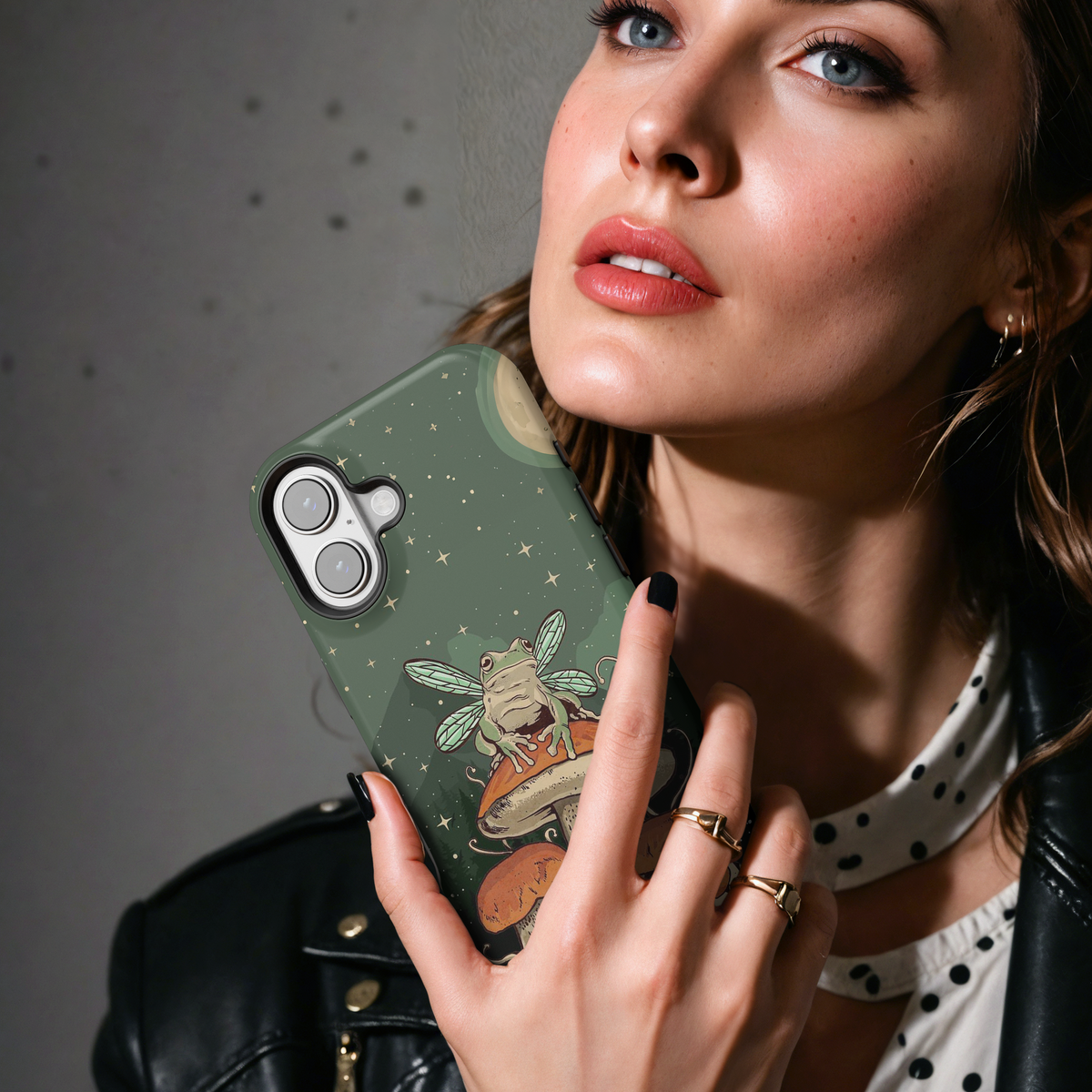 Fairy Wing Frog Mushroom MgaSafe Tough Cover for iPhone and Samsung