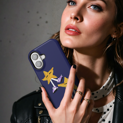 Cute Walking Star Characters MgaSafe Tough Cover for iPhone and Samsung