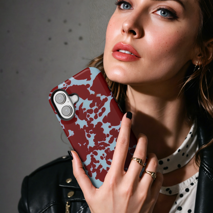 Aesthetic Maroon Splash MgaSafe Tough Cover for iPhone and Samsung