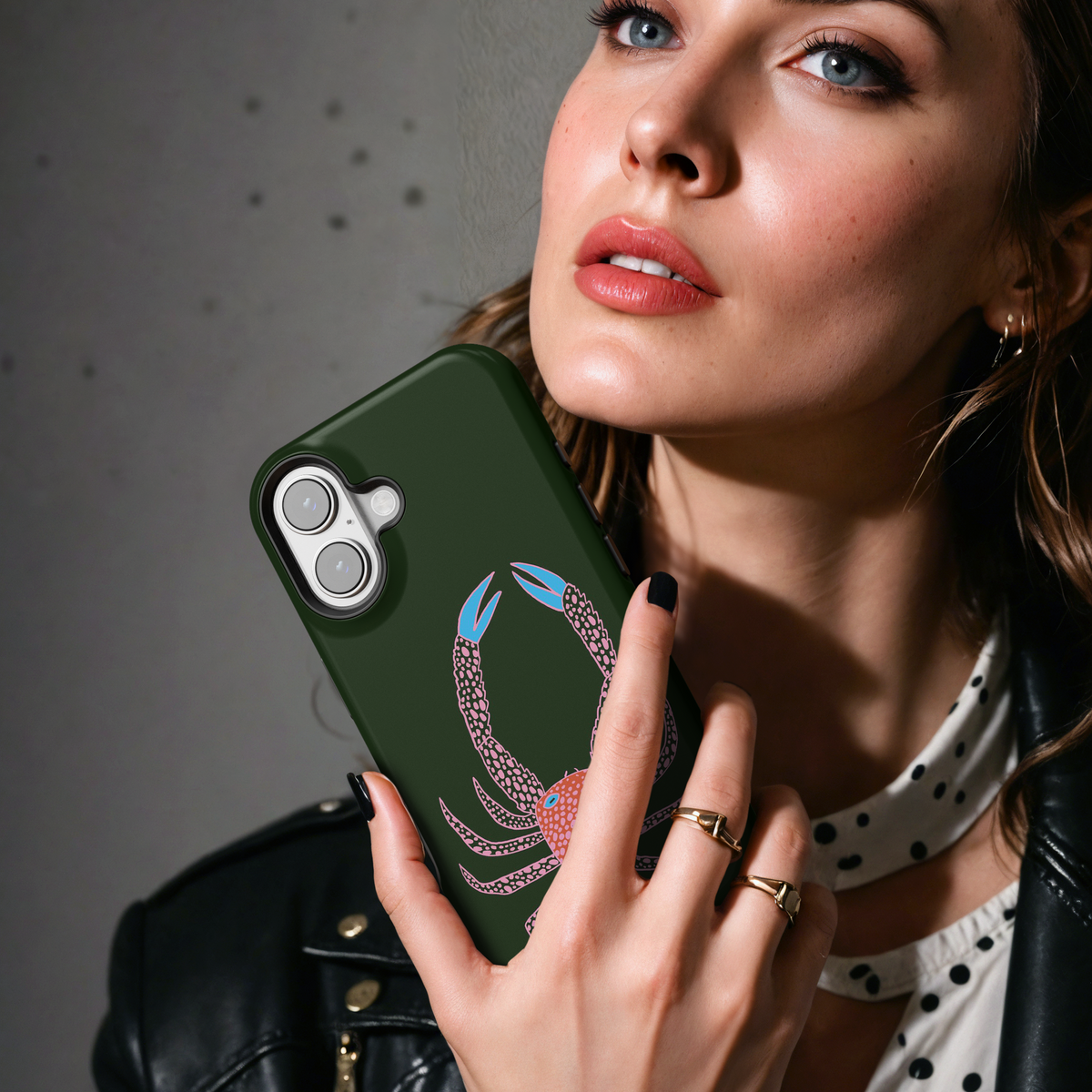 Abstract Spotted Crab MgaSafe Tough Cover for iPhone and Samsung