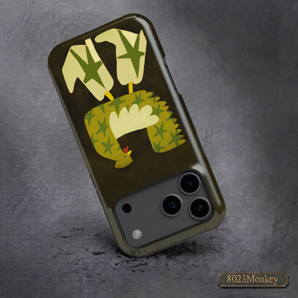 Chicken Wearing Cowboy Boots MgaSafe Tough Phone Case for iPhone and Samsung