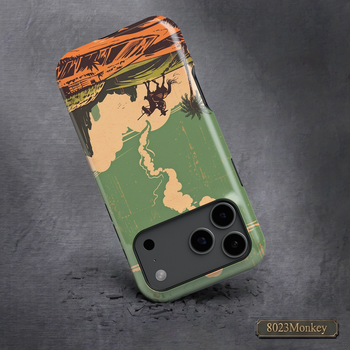 Vintage Western Cowboy Landscape MgaSafe Tough Phone Case for iPhone and Samsung