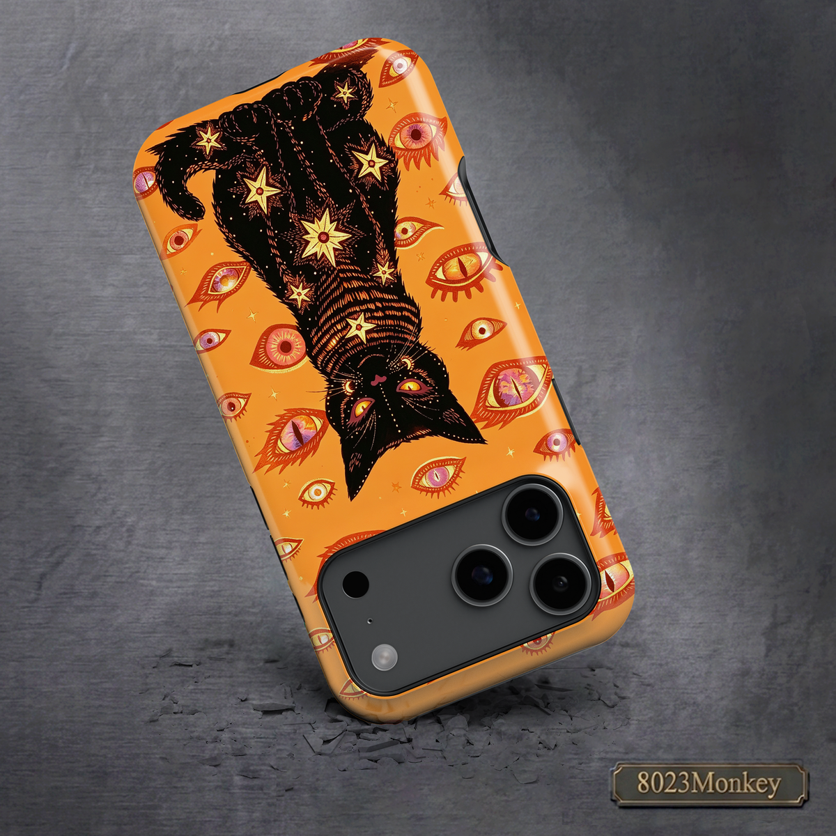 Celestial Witch Cat Print MgaSafe Tough Phone Case for iPhone and Samsung