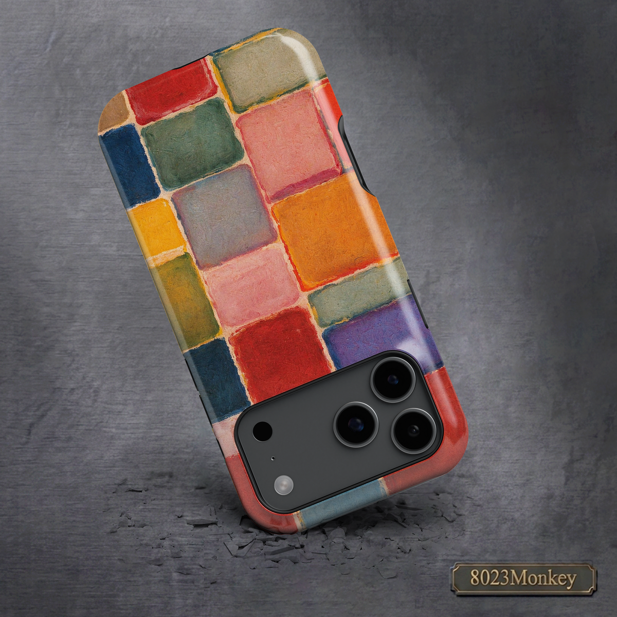 Abstract Color Block Art MgaSafe Tough Phone Case for iPhone and Samsung