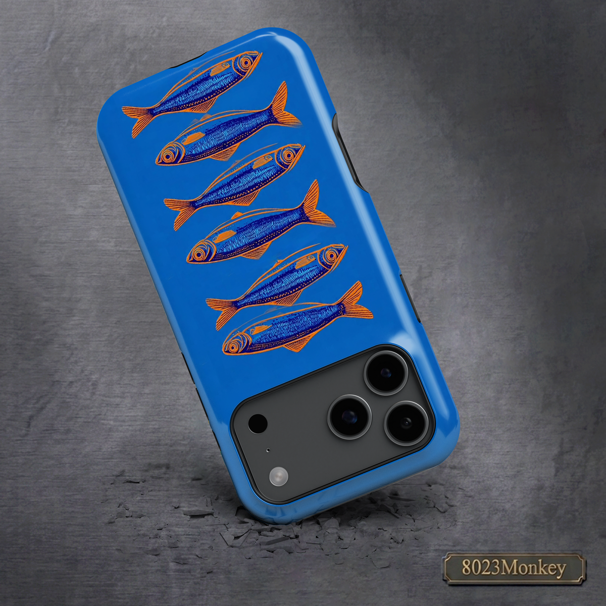 Bold Retro Sardine MgaSafe Tough Phone Case for iPhone and Samsung