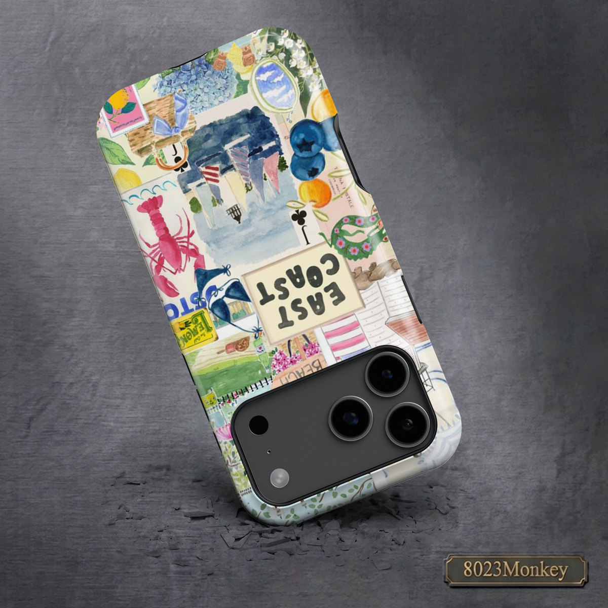 Summer East Coast Travel Collage MgaSafe Tough Phone Case for iPhone and Samsung