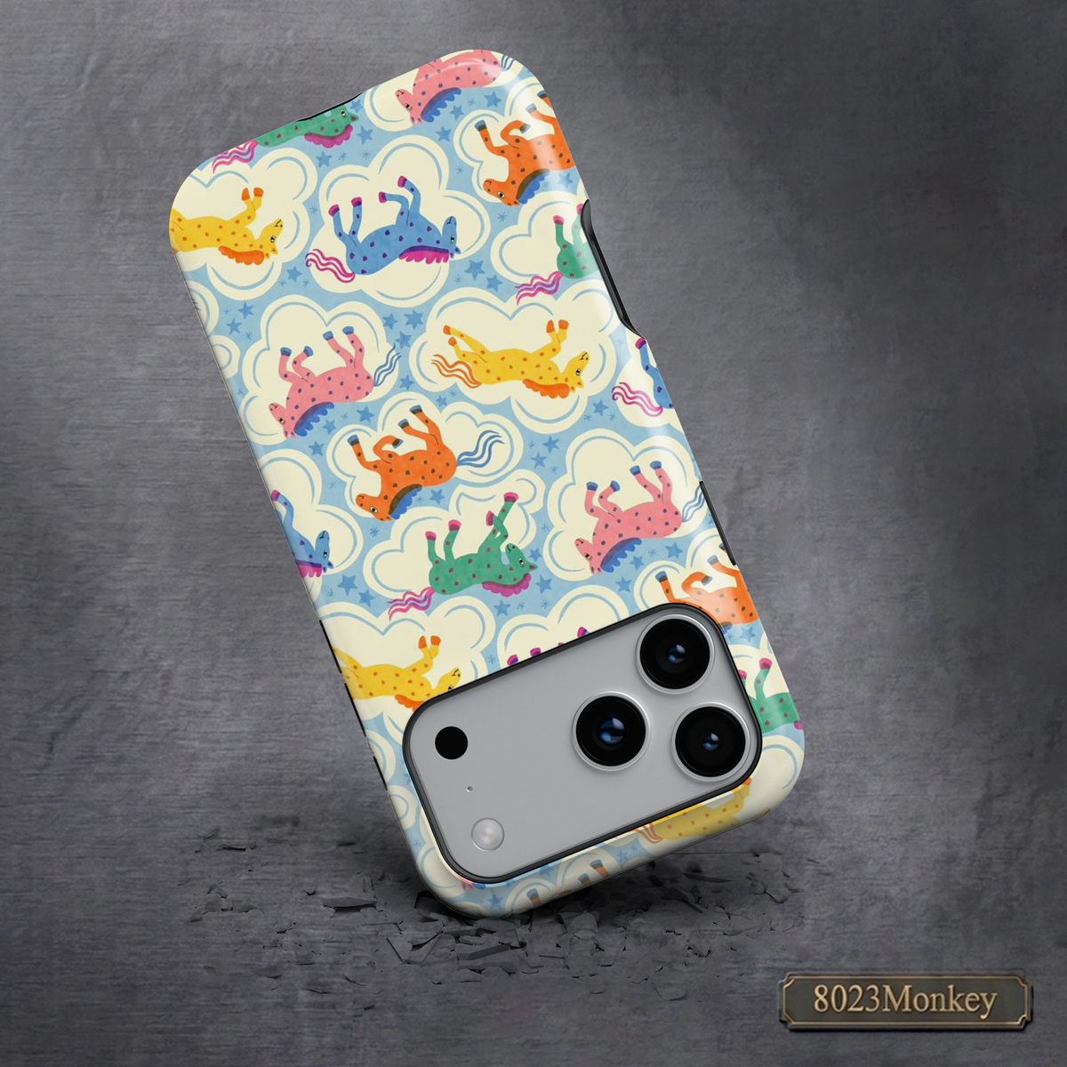 Retro Cartoon Pony Repeat MgaSafe Tough Cover for iPhone and Samsung