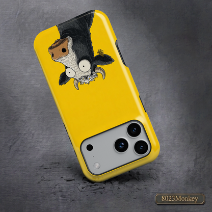 Funny Cow Flower Crown MgaSafe Tough Phone Case for iPhone and Samsung