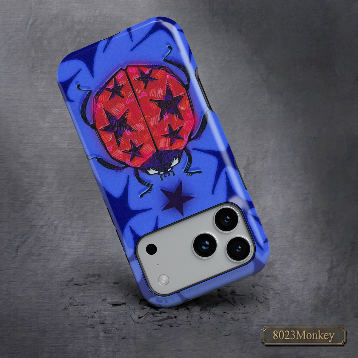 Artistic Star Ladybug MgaSafe Tough Cover for iPhone and Samsung