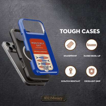 Monterey Bay Smoked Sardines MgaSafe Tough Phone Case for iPhone and Samsung