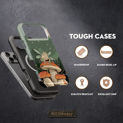Fairy Wing Frog Mushroom MgaSafe Tough Cover for iPhone and Samsung